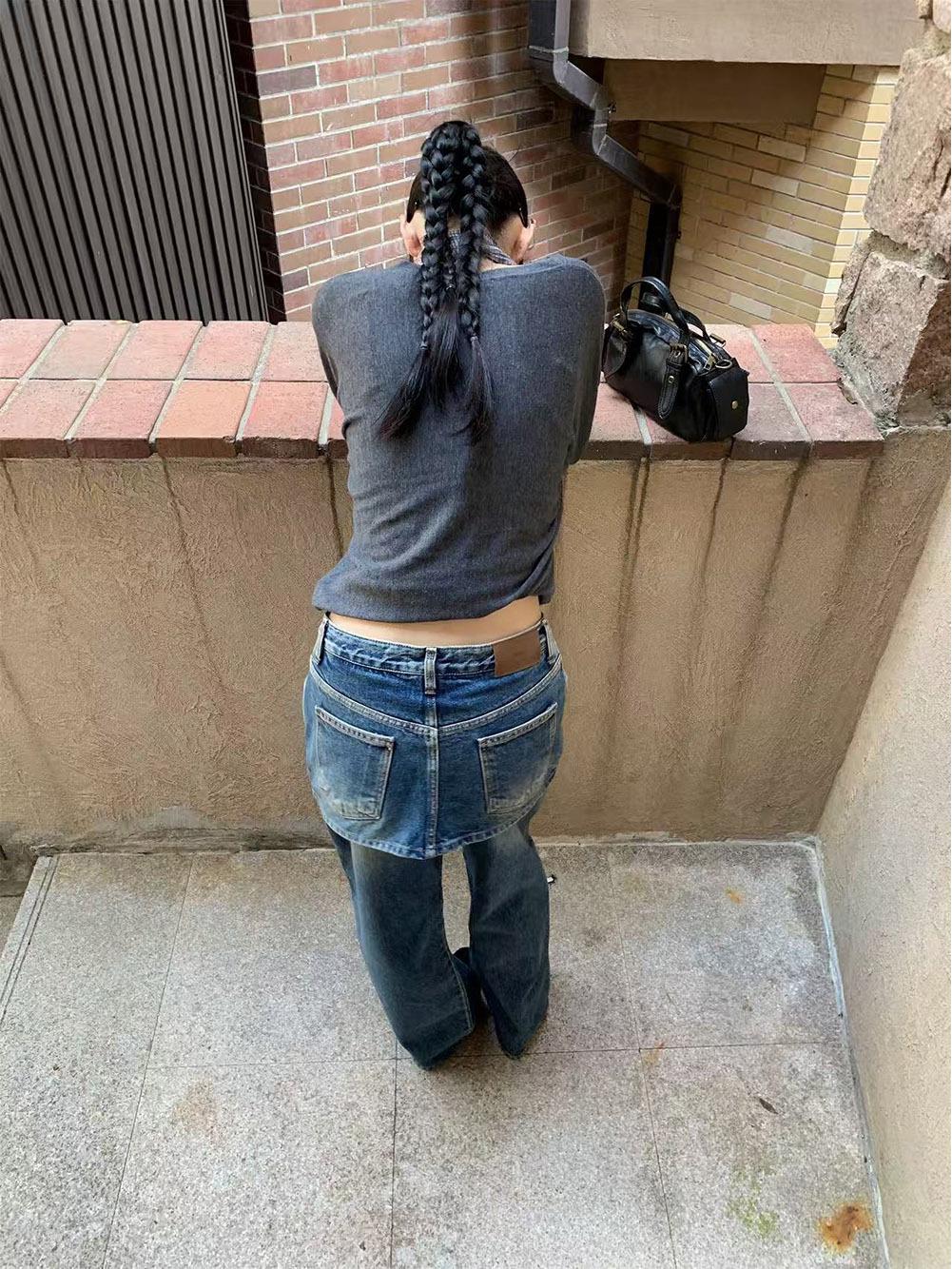 9hour Women s Autumn 2025 Layered Skirt Jeans - Two-Piece Straight Leg (cy1139) XL синий
9hour Women s Autumn 2025 Layered Skirt Jeans - Two-Piece Straight Leg (cy1139) XL синий