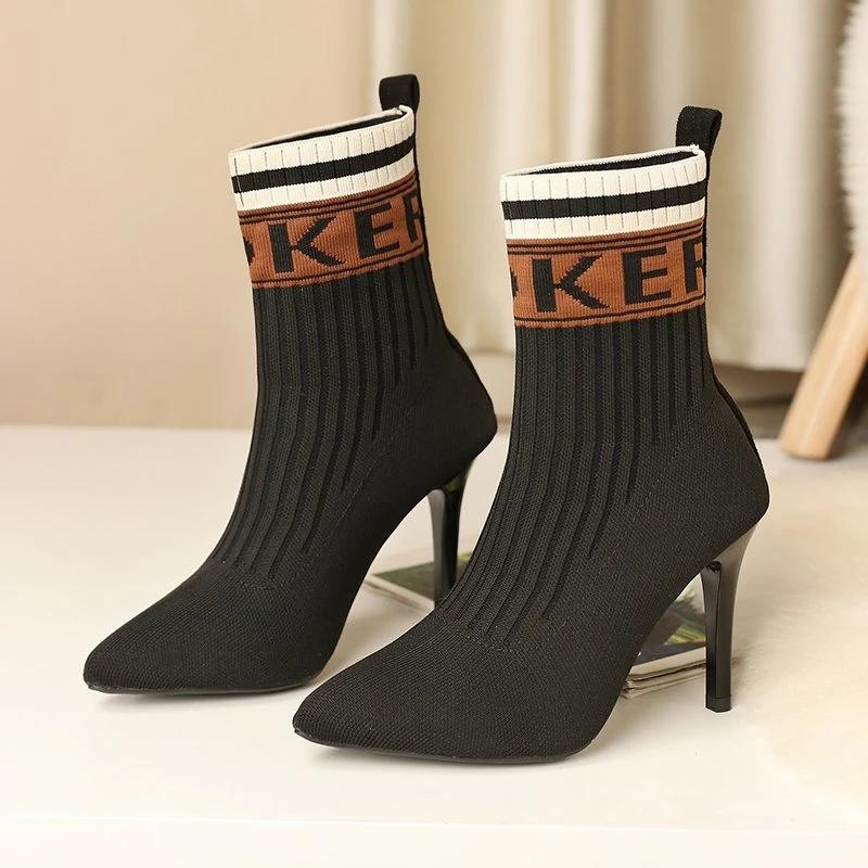 Черные 9,5 см Зимние ботильоны-носки 2025 Новые женские ботинки на высоком каблуке Осенние короткие ботинки Вязаные Остроносые На тонком каблуке Женские ботинки 41(foot 25.5cm)
Черные 9,5 см Зимние ботильоны-носки 2025 Новые женские ботинки на высоком каблуке Осенние короткие ботинки Вязаные Остроносые На тонком каблуке Женские ботинки 41(foot 25.5cm)