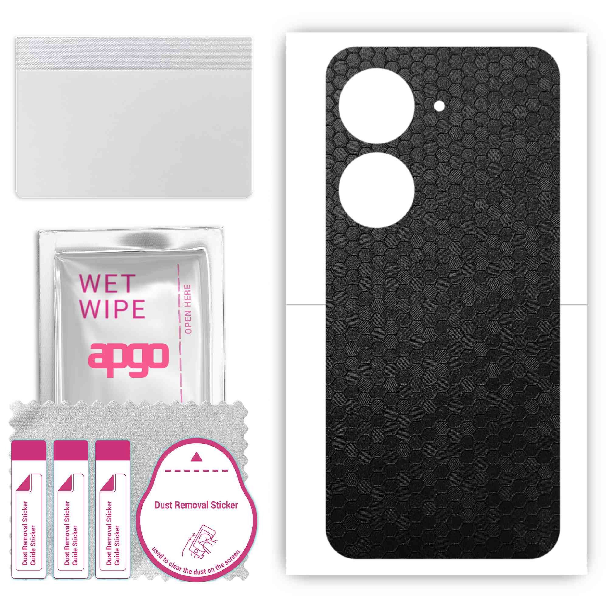 Apgo Protective Skin Sticker для задньої панелі, сумісної з Asus ZenFone 9, Wrap Film, Foil, Vinyl - Pattern Black Honeycomb
Apgo Protective Skin Sticker для задньої панелі, сумісної з Asus ZenFone 9, Wrap Film, Foil, Vinyl - Pattern Black Honeycomb
