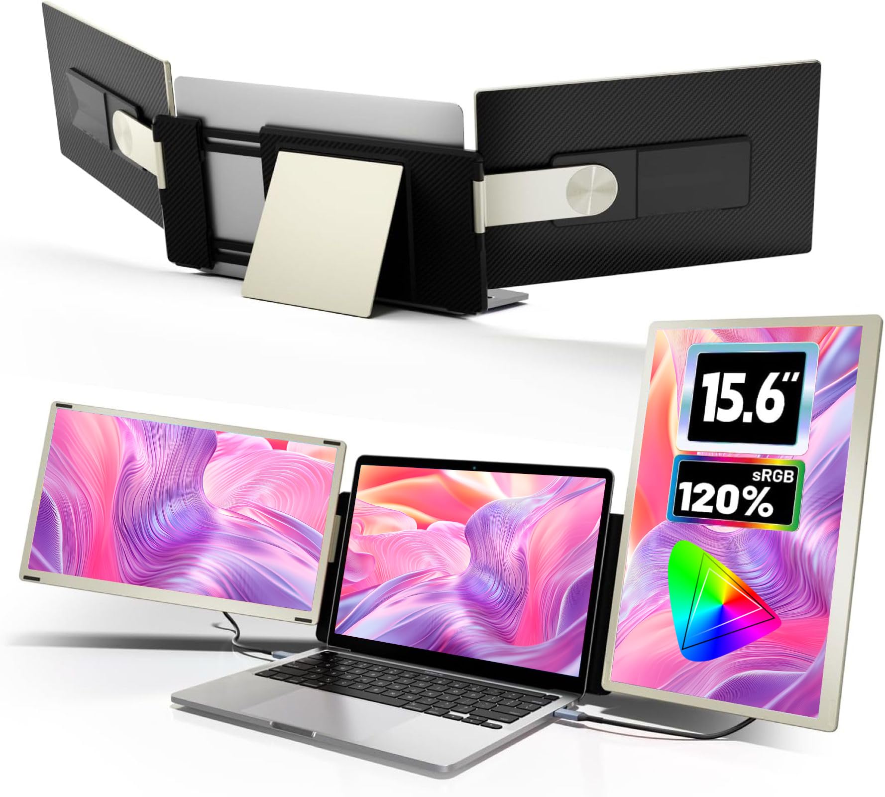 LGGST S6 Triple Monitor Portable Monitor Inch FHD 1080P IPS Panel Detachable Display Design Rotation Supports Laptop Expansion Multitasking Efficiency золотий
LGGST S6 Triple Monitor Portable Monitor Inch FHD 1080P IPS Panel Detachable Display Design Rotation Supports Laptop Expansion Multitasking Efficiency золотий