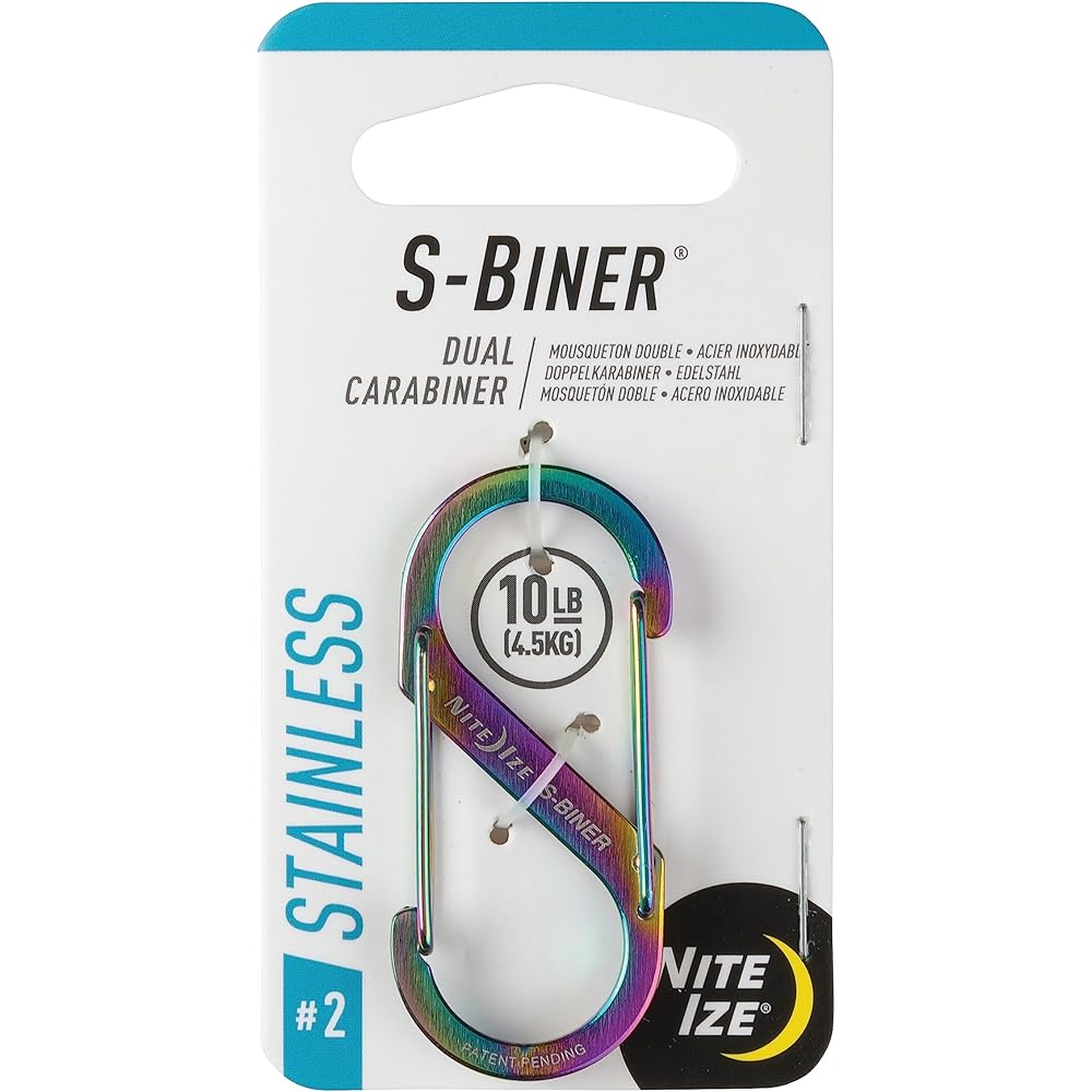 Nite Ize S-Biner #2 Spectrum Multi-Use Clip 2-Pack Durable Plastic Outdoor Accessory
Nite Ize S-Biner #2 Spectrum Multi-Use Clip 2-Pack Durable Plastic Outdoor Accessory