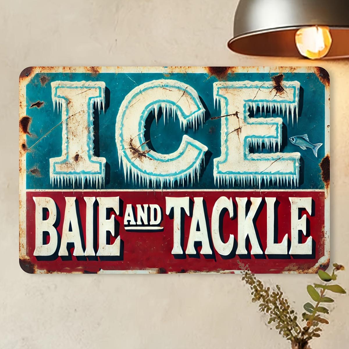 VintageStyle ICE Bait and Tackle Retro Fishing Themed Aluminum Wall Decor Sign Weathered Look Metal Plaque for Bar Garag aluminum 20x30cm
VintageStyle ICE Bait and Tackle Retro Fishing Themed Aluminum Wall Decor Sign Weathered Look Metal Plaque for Bar Garag aluminum 20x30cm