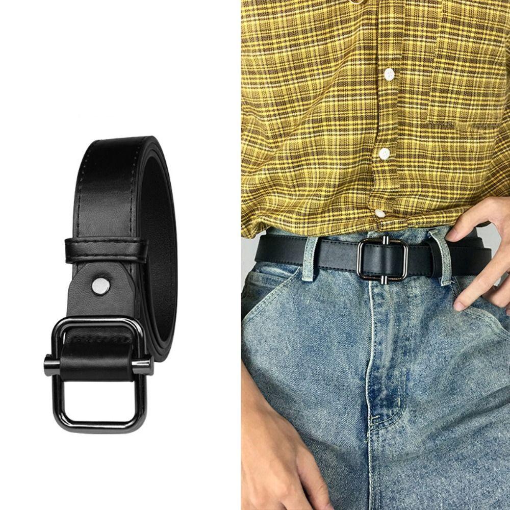 Without Holes PU Leather Waistband Korean Style Waist Strap Simple Men Waist Belt Students чёрный
Without Holes PU Leather Waistband Korean Style Waist Strap Simple Men Waist Belt Students чёрный