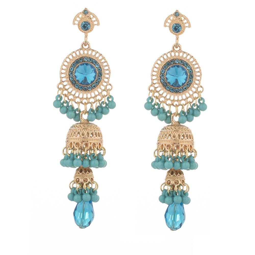Alloy Bell Tassel Earrings Luxury Thai Style Rhinestone Pearls Ear Drop Jewelry Round Droplet Ethnic Style Ear Studs Banquet небо синє кольору
Alloy Bell Tassel Earrings Luxury Thai Style Rhinestone Pearls Ear Drop Jewelry Round Droplet Ethnic Style Ear Studs Banquet небо синє кольору