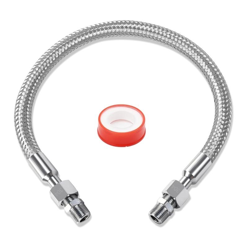 High Pressure 870PSI Nonrust Steel Compressor Jumpers Hose 1/4Inch X 20Inch Metal Air Line Hose For Workshop Use 1
High Pressure 870PSI Nonrust Steel Compressor Jumpers Hose 1/4Inch X 20Inch Metal Air Line Hose For Workshop Use 1