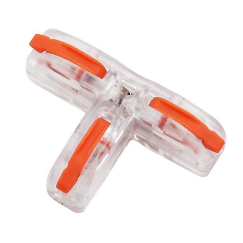 Universal Compact T-Type Push-in Fast Wire Connector Distribution Terminal Block Led Light Electrical Home Splitter Connectors Pack of 1
Universal Compact T-Type Push-in Fast Wire Connector Distribution Terminal Block Led Light Electrical Home Splitter Connectors Pack of 1