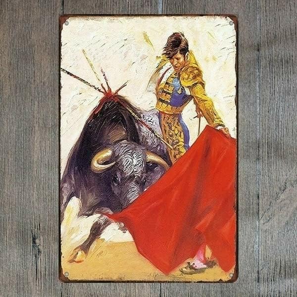Bonoff Spanish Bullfighter Tin Sign Funny Novelty Metal Sign Vintage Wall Decor for Home Door Garden Bar Restaurant Cafaluminum 20x30cm(7.8x11.8inch)
Bonoff Spanish Bullfighter Tin Sign Funny Novelty Metal Sign Vintage Wall Decor for Home Door Garden Bar Restaurant Cafaluminum 20x30cm(7.8x11.8inch)