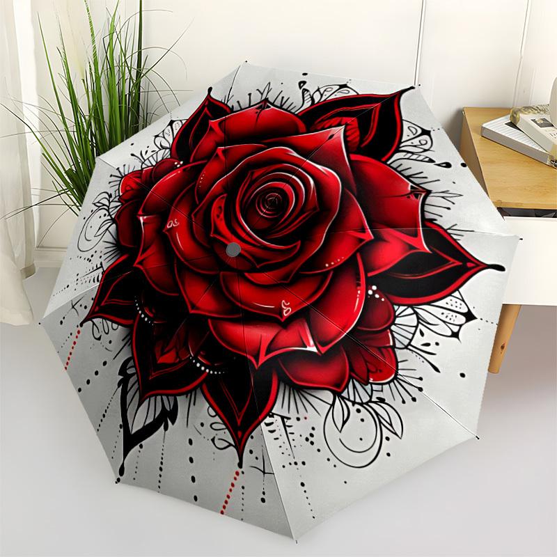 1pc Rose Design Automatic Umbrella Portable Home Essential Umbrella, Iron Umbrella Structure Suitable for All Seasons yy251123146
1pc Rose Design Automatic Umbrella Portable Home Essential Umbrella, Iron Umbrella Structure Suitable for All Seasons yy251123146