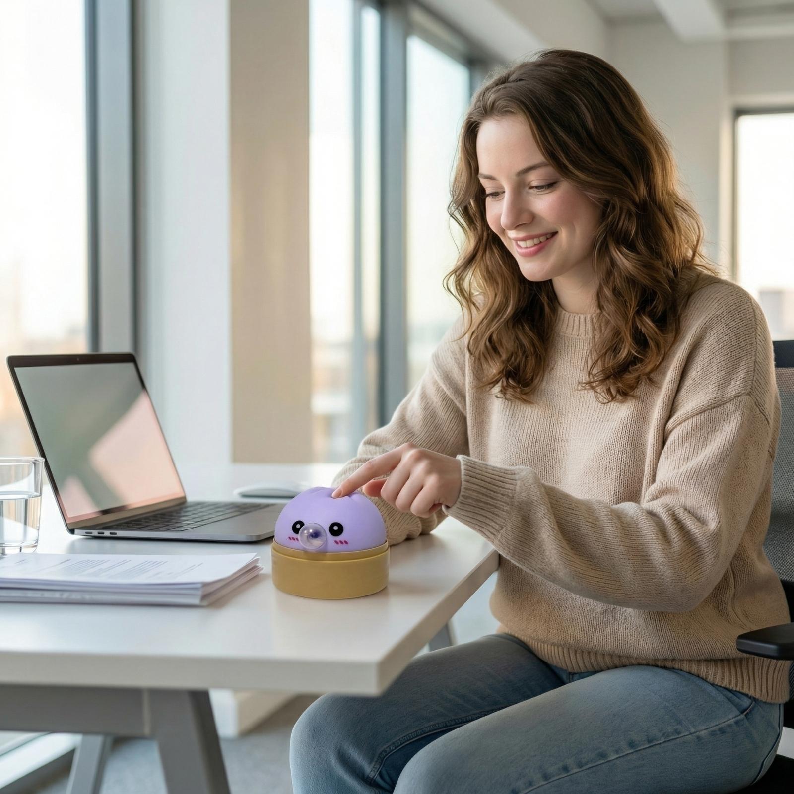 Stress-Relief Steamed Bun Toy (Bubbling Edition) One Size
Stress-Relief Steamed Bun Toy (Bubbling Edition) One Size