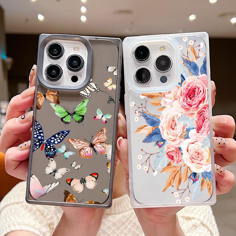 Прозрачный чехол для телефона с красочным принтом бабочек и цветов для iPhone 16 Pro Max 15 14 Plus 13 Pro 12 11 TPU прозрачный мягкий силиконовый противоударный чехол iPhone 16
Прозрачный чехол для телефона с красочным принтом бабочек и цветов для iPhone 16 Pro Max 15 14 Plus 13 Pro 12 11 TPU прозрачный мягкий силиконовый противоударный чехол iPhone 16