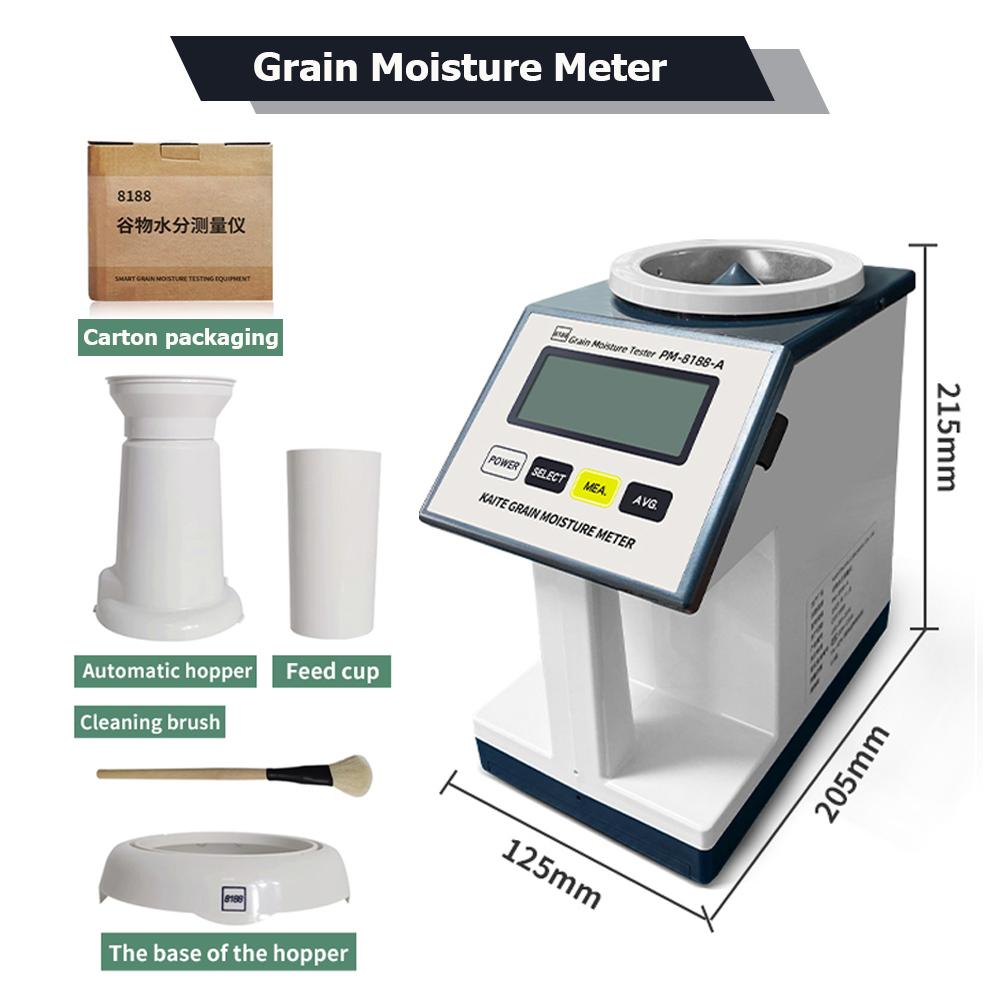 PM-8188-A 30 видов тестер влажности зерна Пшеница Кофе Бобы Соевые бобы Быстрый измеритель влажности Анализатор Влагомер Влагомер
PM-8188-A 30 видов тестер влажности зерна Пшеница Кофе Бобы Соевые бобы Быстрый измеритель влажности Анализатор Влагомер Влагомер