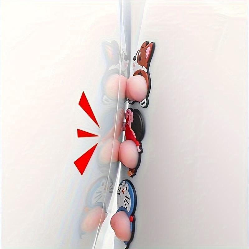 1 Pair Cute Cartoon Fart-Themed Car Door Bumper Guards & Rearview Mirror Scratch Protector - Durable Pvc,
1 Pair Cute Cartoon Fart-Themed Car Door Bumper Guards & Rearview Mirror Scratch Protector - Durable Pvc,