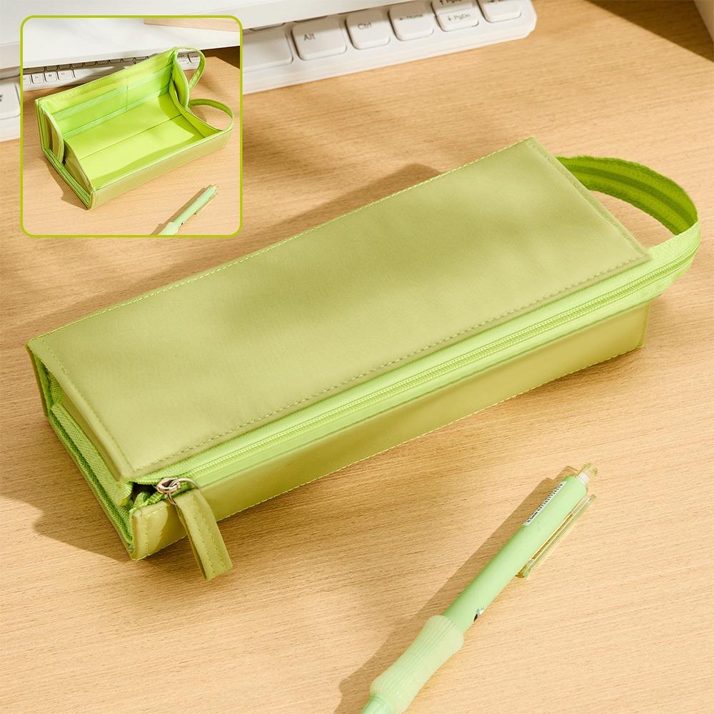 Simple Solid Color Pencil Case Portable Large Capacity Stationery Storage Bag Pen Bag Back To School зелений
Simple Solid Color Pencil Case Portable Large Capacity Stationery Storage Bag Pen Bag Back To School зелений