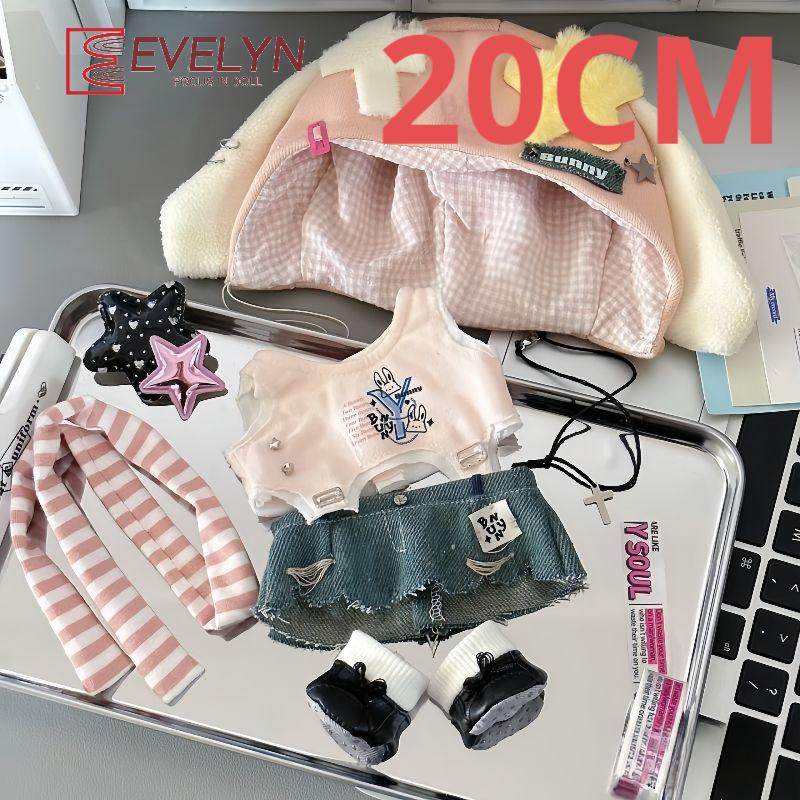Evelyn 20CM Plush Doll Clothes Suit For Stuffed Toy Dolls Replaceable Clothing Accessories Clothes Gift
Evelyn 20CM Plush Doll Clothes Suit For Stuffed Toy Dolls Replaceable Clothing Accessories Clothes Gift