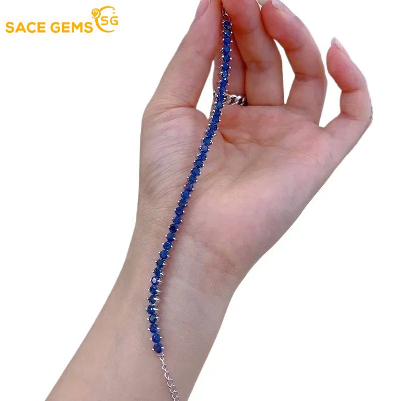 Sace Gems Браслеты из стерлингового серебра 925 пробы 3,5 мм*40 шт. с натуральными сапфирами для женщин, для помолвки, для коктейльной вечеринки, изысканные ювелирные изделия 19mm синий
Sace Gems Браслеты из стерлингового серебра 925 пробы 3,5 мм*40 шт. с натуральными сапфирами для женщин, для помолвки, для коктейльной вечеринки, изысканные ювелирные изделия 19mm синий