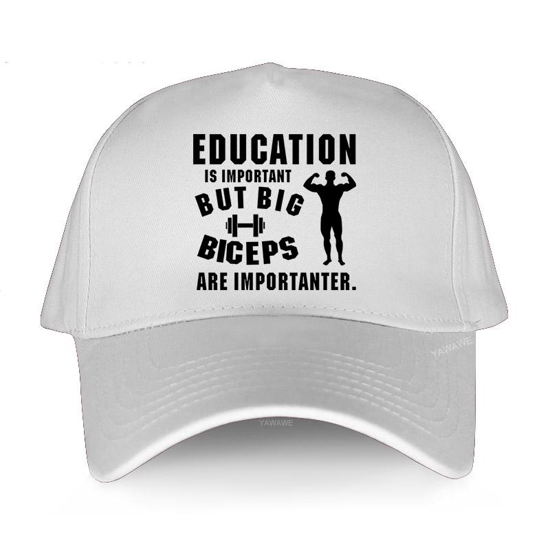 men cotton Baseball Cap hip-hop hats EDUCATION Is Important But Big Biceps Are Importanter Fashion print Unisex Snapback hat
men cotton Baseball Cap hip-hop hats EDUCATION Is Important But Big Biceps Are Importanter Fashion print Unisex Snapback hat