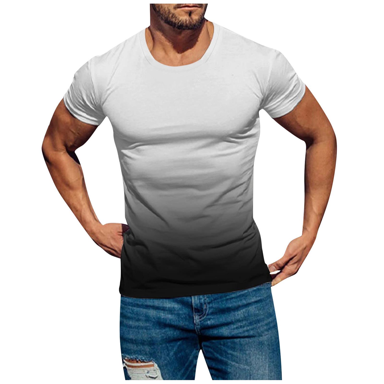 Mens T Shirts Casual Short Sleeve Shirts Gradient Neck Soft Loose Fit Graphic Tees Summer Tshirts For Men L білий
Mens T Shirts Casual Short Sleeve Shirts Gradient Neck Soft Loose Fit Graphic Tees Summer Tshirts For Men L білий