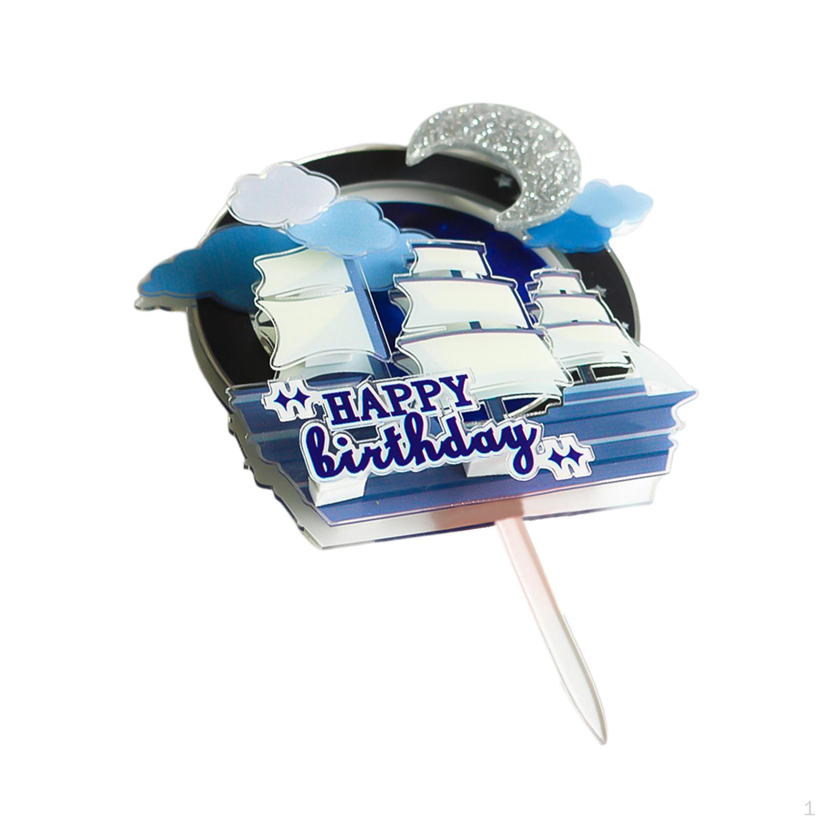 Sailingboat Desserts Decoration Birthday Cake Topper Reusable Exquisite DIY Cupcake Toppers for
Sailingboat Desserts Decoration Birthday Cake Topper Reusable Exquisite DIY Cupcake Toppers for
