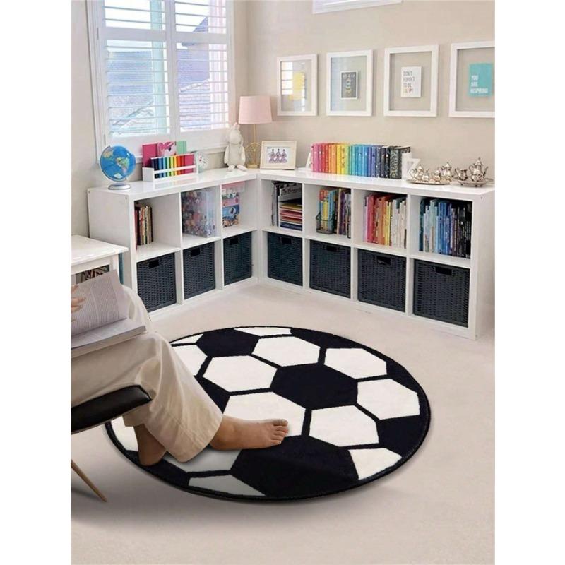 Football Round Rugs Modern Football Non-slip Washable Decor Carpet Living Room Bedroom Flannel Plush Dirt-resistant Circle Rug 40X40cm
Football Round Rugs Modern Football Non-slip Washable Decor Carpet Living Room Bedroom Flannel Plush Dirt-resistant Circle Rug 40X40cm