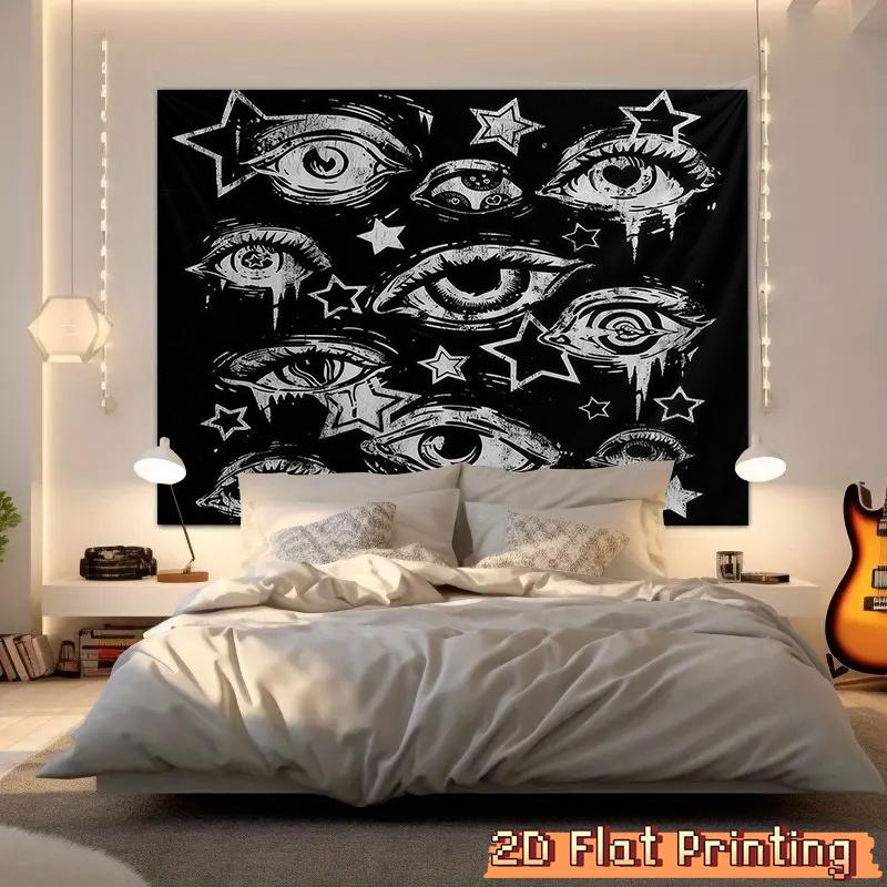 Abstract Art Tapestry 2D Flat Black White Eyes and Stars Print for Modern Bedroom Living Room Wall Decor 74x94cm(29x37in)
Abstract Art Tapestry 2D Flat Black White Eyes and Stars Print for Modern Bedroom Living Room Wall Decor 74x94cm(29x37in)