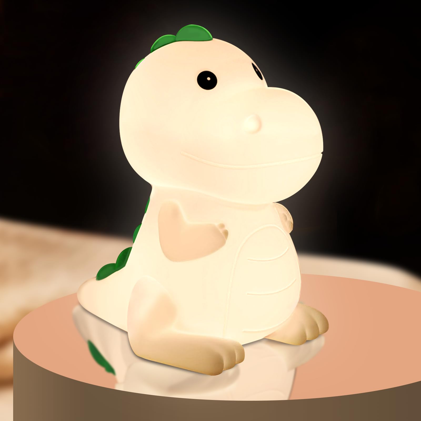 YunLone Night Nursing Bedside Dinosaur Bedside Dimmable Color Indirect Night Warm White RGB Conversion 7 Color Easy on the Bedroom Birthday Christmas білий
YunLone Night Nursing Bedside Dinosaur Bedside Dimmable Color Indirect Night Warm White RGB Conversion 7 Color Easy on the Bedroom Birthday Christmas білий