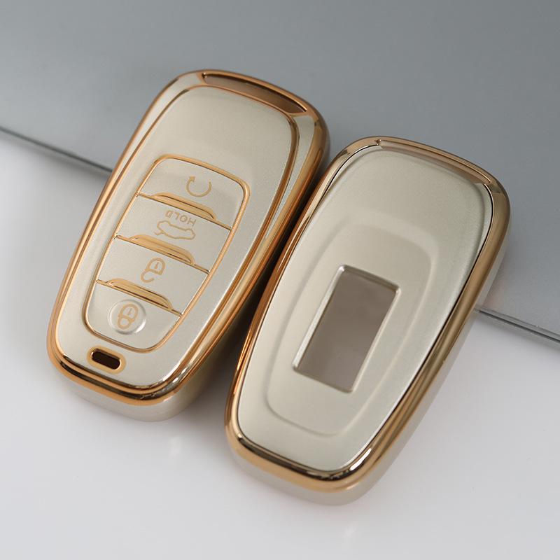 Champagne Gold TPU Car Key Cover for Hongqi H5/H9 Key Fob
Champagne Gold TPU Car Key Cover for Hongqi H5/H9 Key Fob