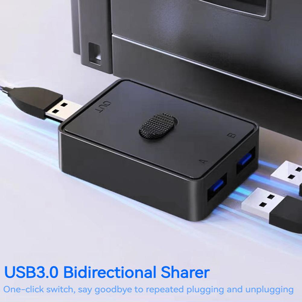KVM USB Switch HUB 5Gbps USB 2.0/USB 3.0 Switcher Selector 2 in 1 Out USB 3.0 Two-Way Sharer for PC Keyboard Mouse Printer
KVM USB Switch HUB 5Gbps USB 2.0/USB 3.0 Switcher Selector 2 in 1 Out USB 3.0 Two-Way Sharer for PC Keyboard Mouse Printer