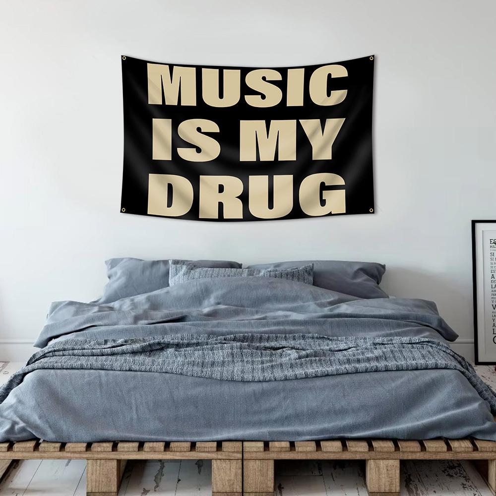 MUSIC IS MY ADDICTION Funny Banner Multisize Wall Decoration for Indoor Outdoor Dorm RoomFamily Tapestry Ideal for Out 74x94cm(29x37in)
MUSIC IS MY ADDICTION Funny Banner Multisize Wall Decoration for Indoor Outdoor Dorm RoomFamily Tapestry Ideal for Out 74x94cm(29x37in)