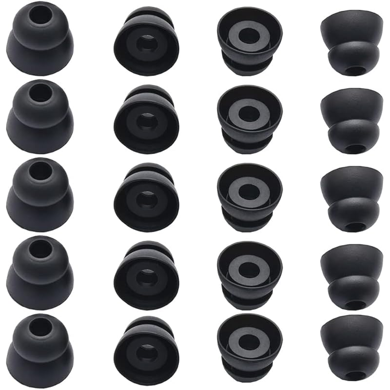 earpiece 20 pieces earphone pads headphone cover silicone ear tips flange ear tips double layer headphone pad earphone plug double flange Made of
earpiece 20 pieces earphone pads headphone cover silicone ear tips flange ear tips double layer headphone pad earphone plug double flange Made of
