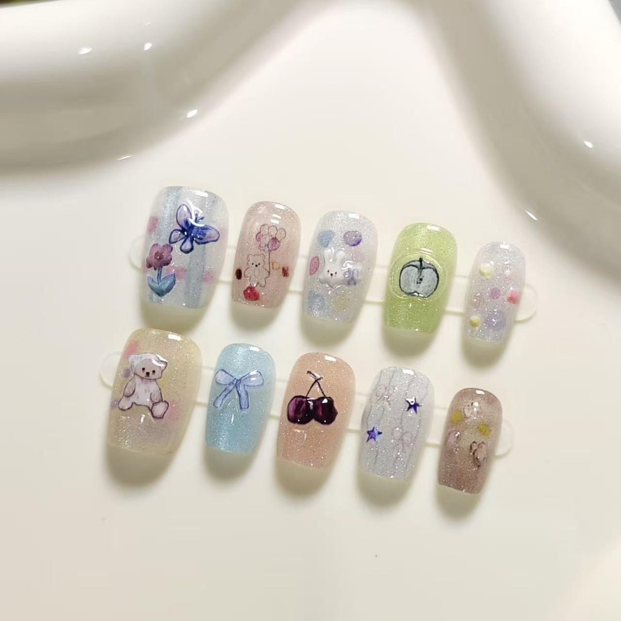 Charming Cat Eye Press-On Nails: Cute, Skin-Brightening, Detachable Tips for a Luxe Look M - One Set
Charming Cat Eye Press-On Nails: Cute, Skin-Brightening, Detachable Tips for a Luxe Look M - One Set