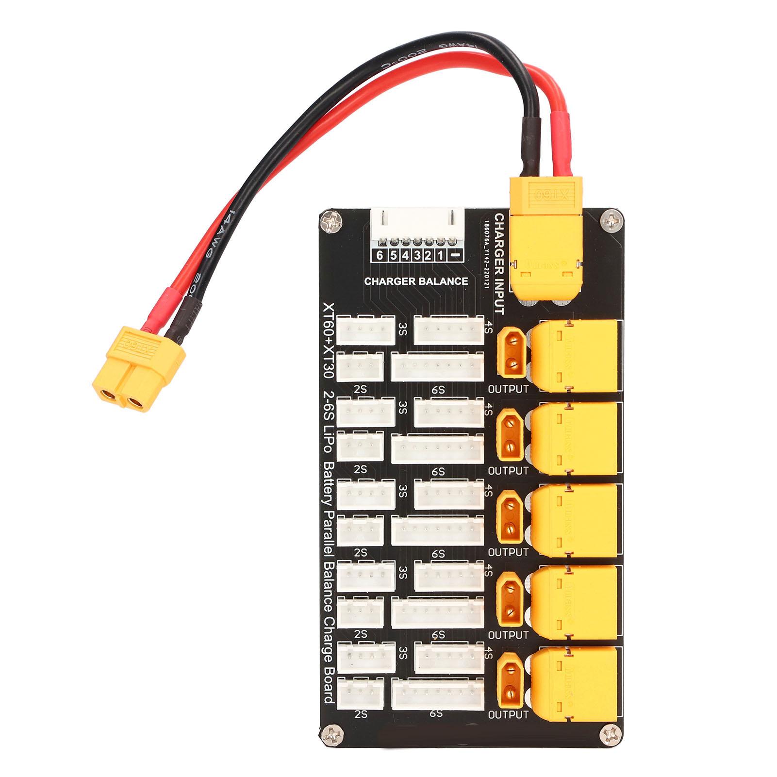 Lipo Battery Charging Board Parallel XT30 XT60 Plug 2‑6S Lithium Batteries for IMAX B6 Charger
Lipo Battery Charging Board Parallel XT30 XT60 Plug 2‑6S Lithium Batteries for IMAX B6 Charger