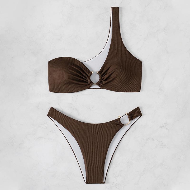 Yi Yong 2024 Sexy One-Shoulder Split Bikini - European & American Style Solid Color Swimsuit for Women Extra Small
Yi Yong 2024 Sexy One-Shoulder Split Bikini - European & American Style Solid Color Swimsuit for Women Extra Small