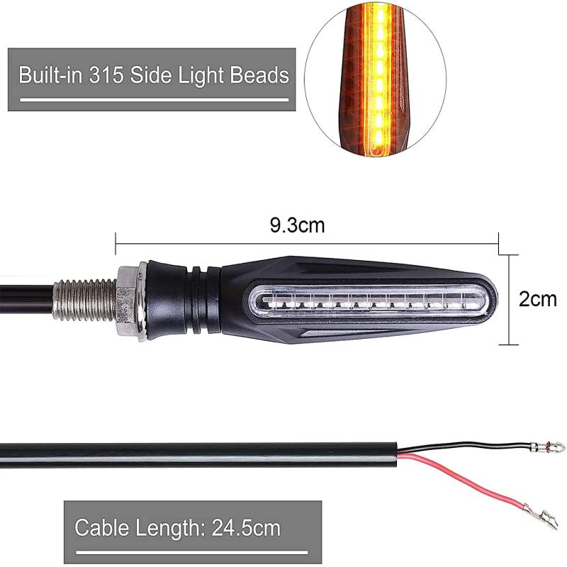 Bendable LED Motorcycle Turn Signal Light 12v IP68 Waterproof Flasher Indicator Blinker Rear Lights Lamp Accessories
Bendable LED Motorcycle Turn Signal Light 12v IP68 Waterproof Flasher Indicator Blinker Rear Lights Lamp Accessories