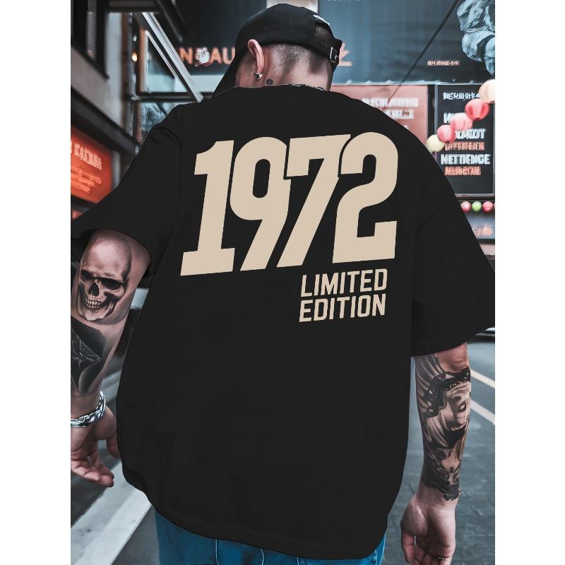 1972 Limited Edition Plus Size Men S T-Shirt. A Classic All-Match Crewneck T-Shirt with Back Print.Essential Men S Summer Wear for Basketball, Gym XL чорний
1972 Limited Edition Plus Size Men S T-Shirt. A Classic All-Match Crewneck T-Shirt with Back Print.Essential Men S Summer Wear for Basketball, Gym XL чорний