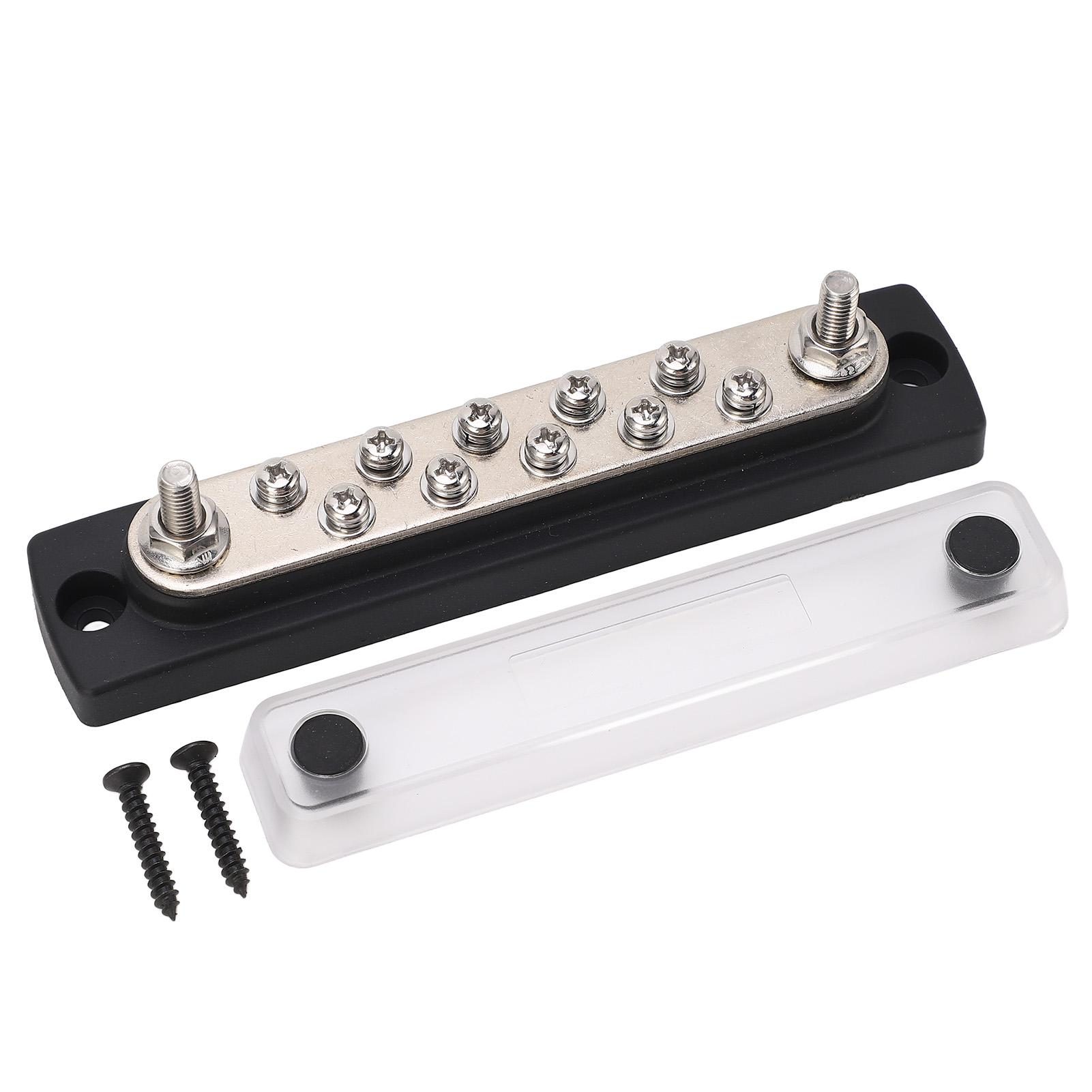 10 Way Power Distribution Block Bus Bar M6 Studs High Electrical Conductivity With Transparent Prote
10 Way Power Distribution Block Bus Bar M6 Studs High Electrical Conductivity With Transparent Prote