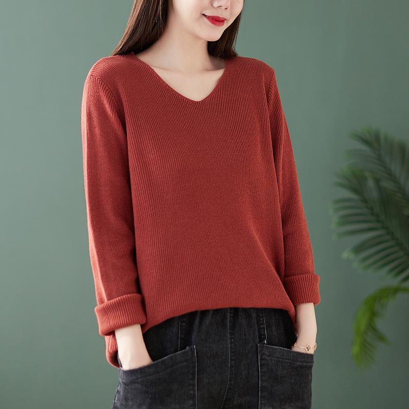 Xin Xing 2025 Spring Cotton V-neck Knitted Long-Sleeve Women s Pullover Sweater One Size синій/сірий колір
Xin Xing 2025 Spring Cotton V-neck Knitted Long-Sleeve Women s Pullover Sweater One Size синій/сірий колір