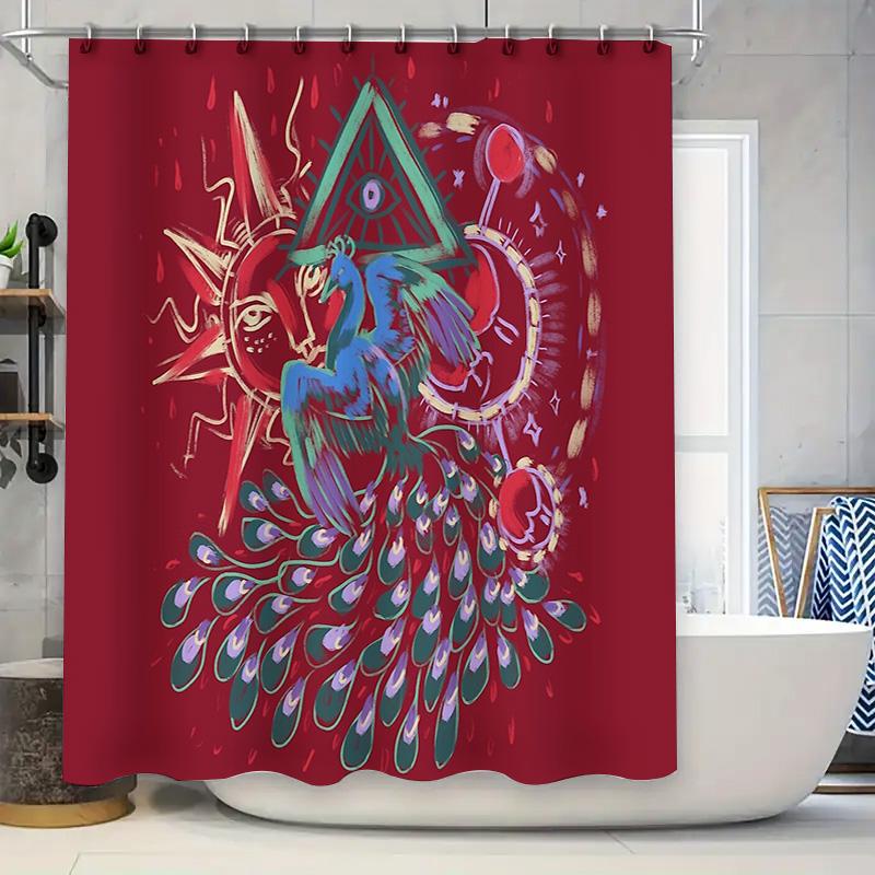 Unique Peacock Shower Curtain Bohemian Home Decor Washable Bathroom Set Vintage Teal Blue Green Patterned Fabric Backdrop 90x180cm
Unique Peacock Shower Curtain Bohemian Home Decor Washable Bathroom Set Vintage Teal Blue Green Patterned Fabric Backdrop 90x180cm