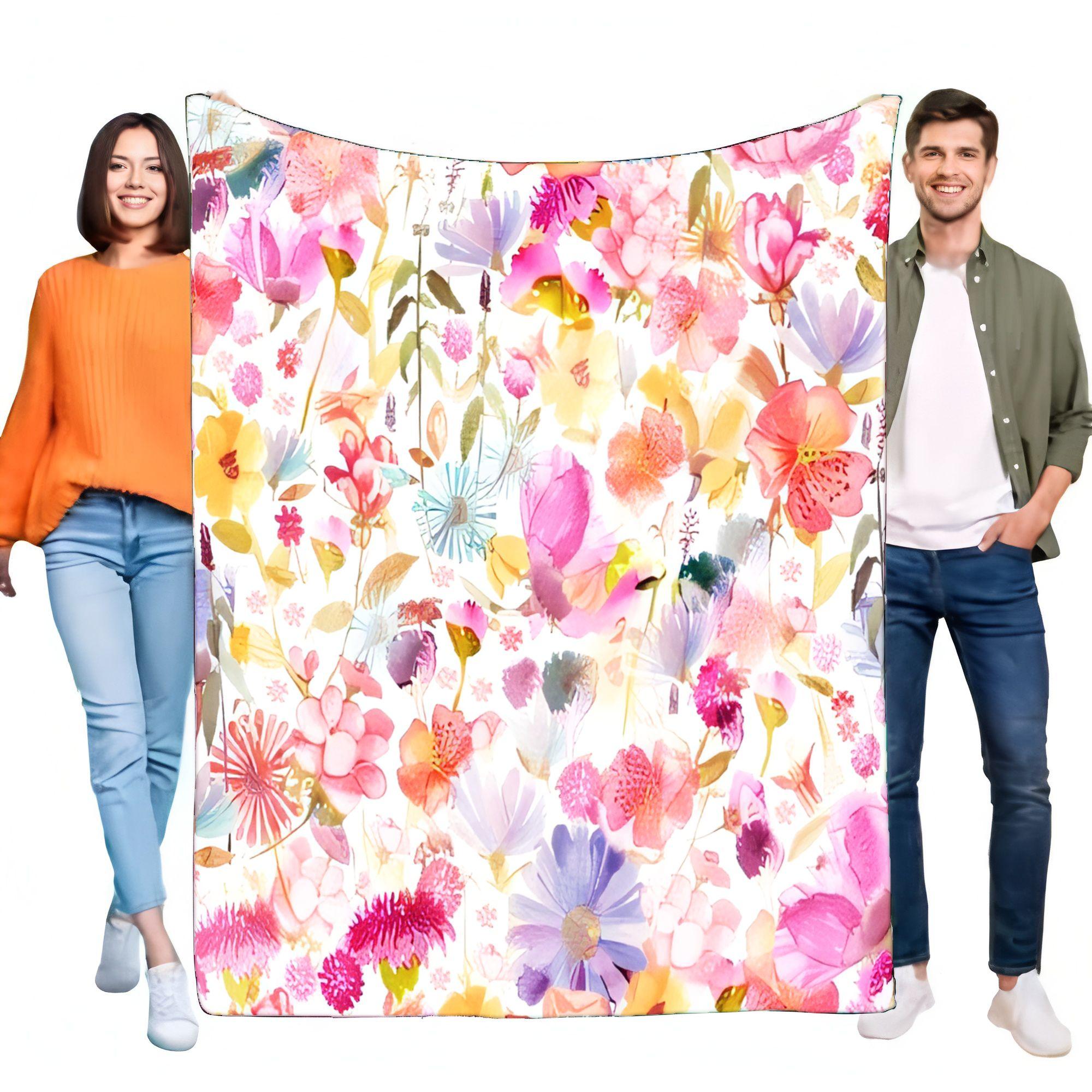 Floral Pattern Cozy Blanket Soft Lightweight Sofa Throw for Home Decor Perfect Gift for Friends and Family 75cmx90cm
Floral Pattern Cozy Blanket Soft Lightweight Sofa Throw for Home Decor Perfect Gift for Friends and Family 75cmx90cm