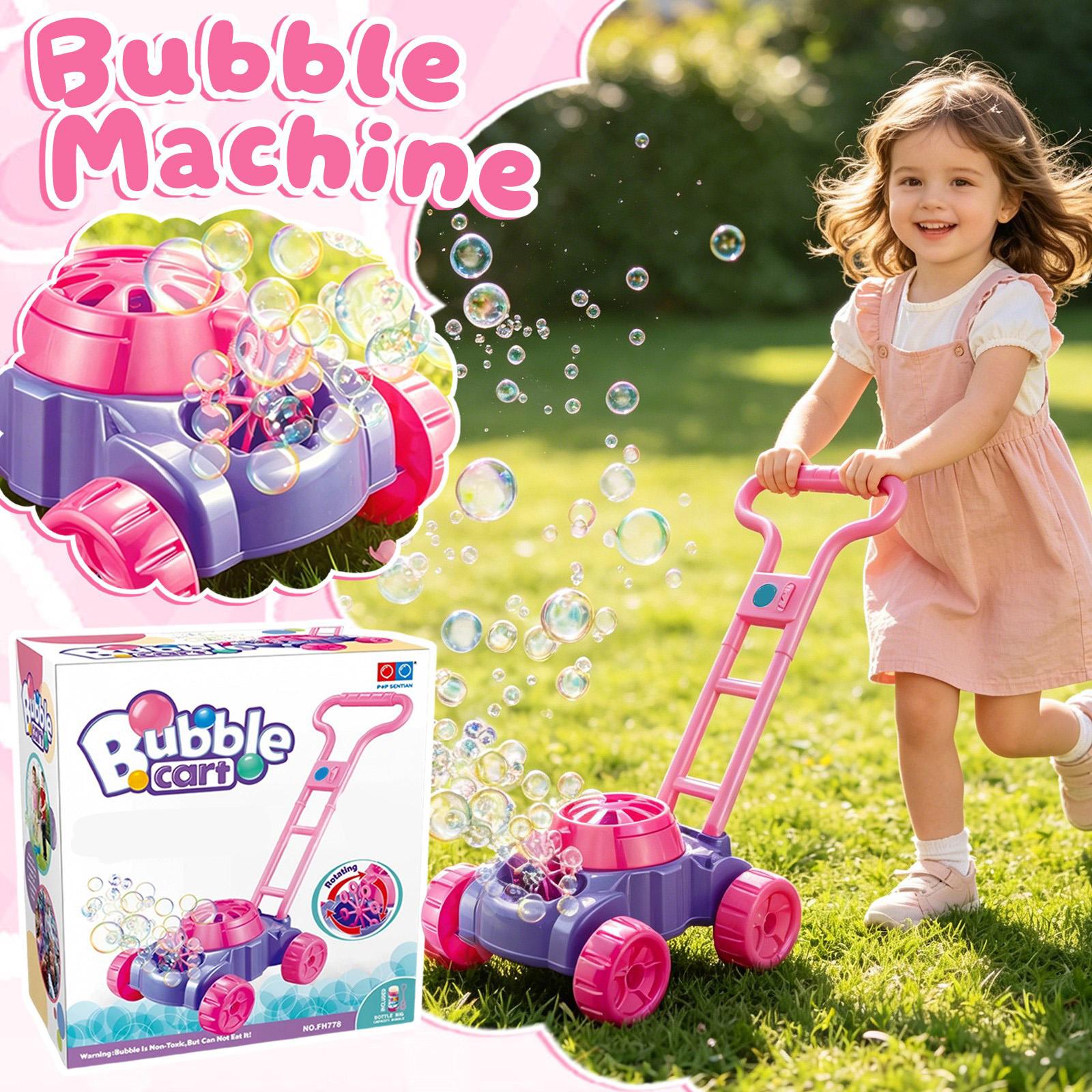 Electric Bubble Cart Toy with 110ml Bubble Solution Capacity Battery Operated Bubble Machine Push Walker Outdoor Fun Toy for Kids One Size розовый
Electric Bubble Cart Toy with 110ml Bubble Solution Capacity Battery Operated Bubble Machine Push Walker Outdoor Fun Toy for Kids One Size розовый