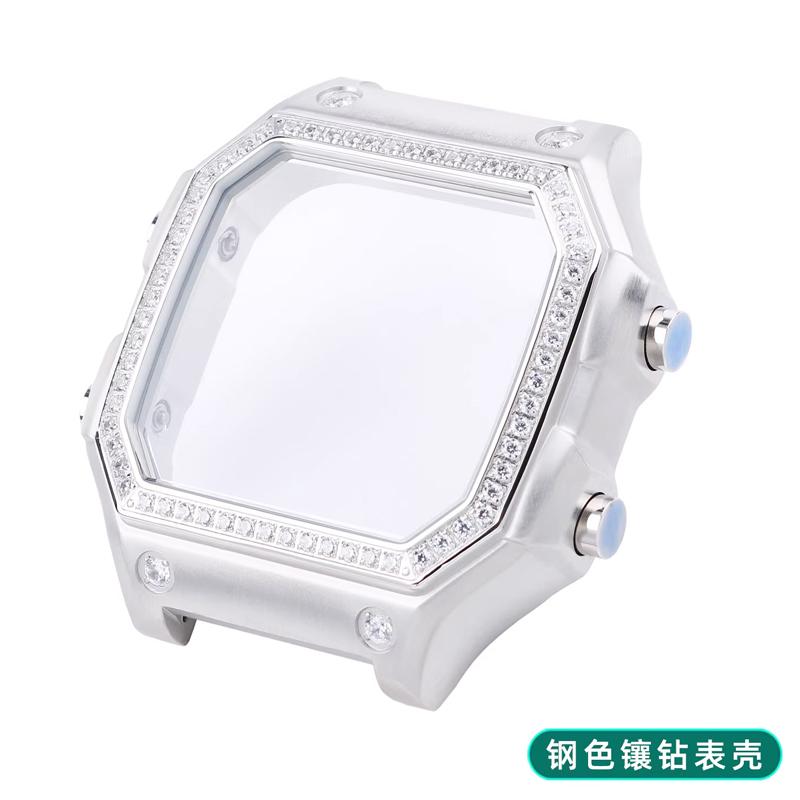 For Casio 3299 Small Square AE-1200/AE1300 Modified Stainless Steel Case With Diamond-set Exterior Steel Case Ring AE1200 or AE1300 срібний
For Casio 3299 Small Square AE-1200/AE1300 Modified Stainless Steel Case With Diamond-set Exterior Steel Case Ring AE1200 or AE1300 срібний