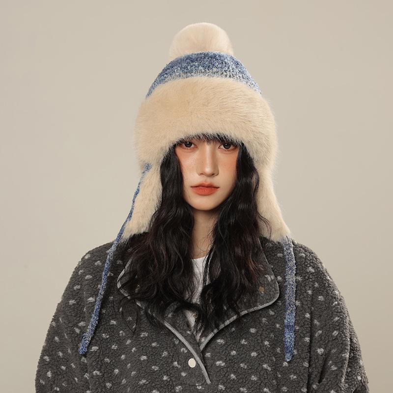 New Bomber Hat Women Thickened Faux Fur Hat Winter, Keep Warm Ear Hat, Cold-Proof Ski Hat 56-58cm
New Bomber Hat Women Thickened Faux Fur Hat Winter, Keep Warm Ear Hat, Cold-Proof Ski Hat 56-58cm