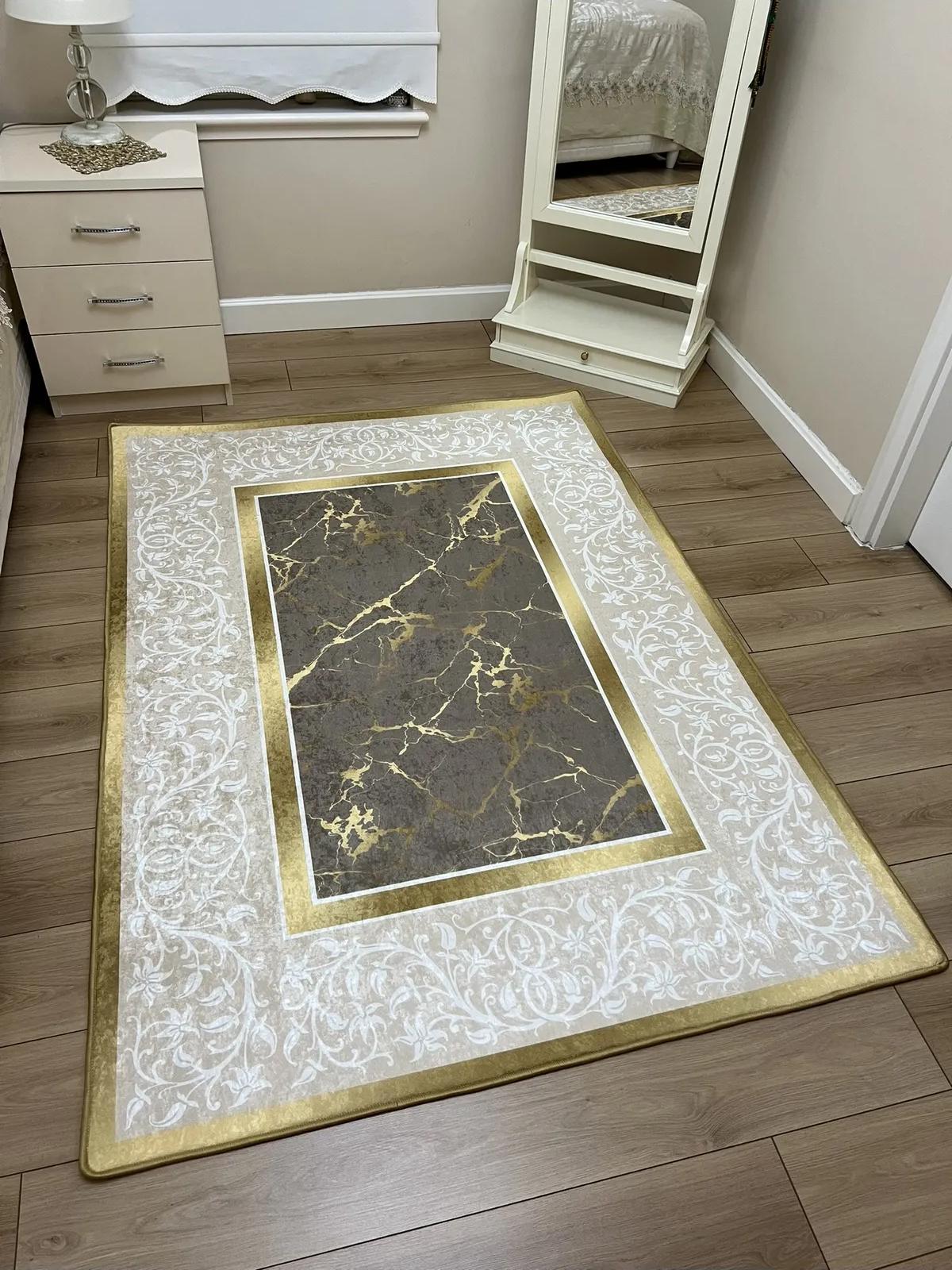 EPeddler Home Современный узор в золотой рамке Цифровая печать Моющаяся нескользящая кожаная основа Новое поколение Ковер для гостиной, прихожей, спальни 50 x 80
EPeddler Home Современный узор в золотой рамке Цифровая печать Моющаяся нескользящая кожаная основа Новое поколение Ковер для гостиной, прихожей, спальни 50 x 80