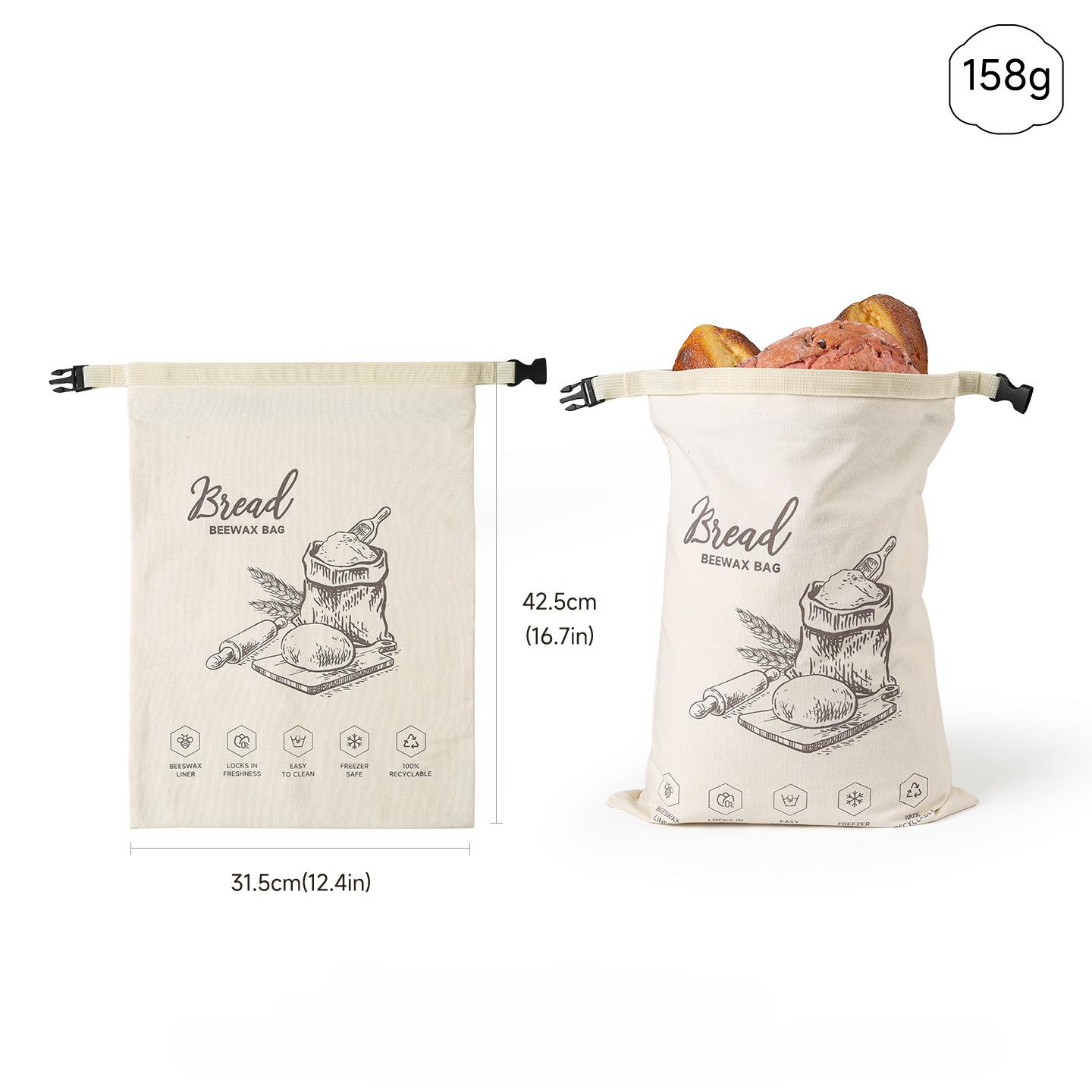 2-Pack Extra Large Beeswax Reusable Bread Storage Bags with Zipper Seal Eco-Friendly Natural Beeswax Lining to Keep Homemade Bread Fresh for 2PCS бежевий
2-Pack Extra Large Beeswax Reusable Bread Storage Bags with Zipper Seal Eco-Friendly Natural Beeswax Lining to Keep Homemade Bread Fresh for 2PCS бежевий