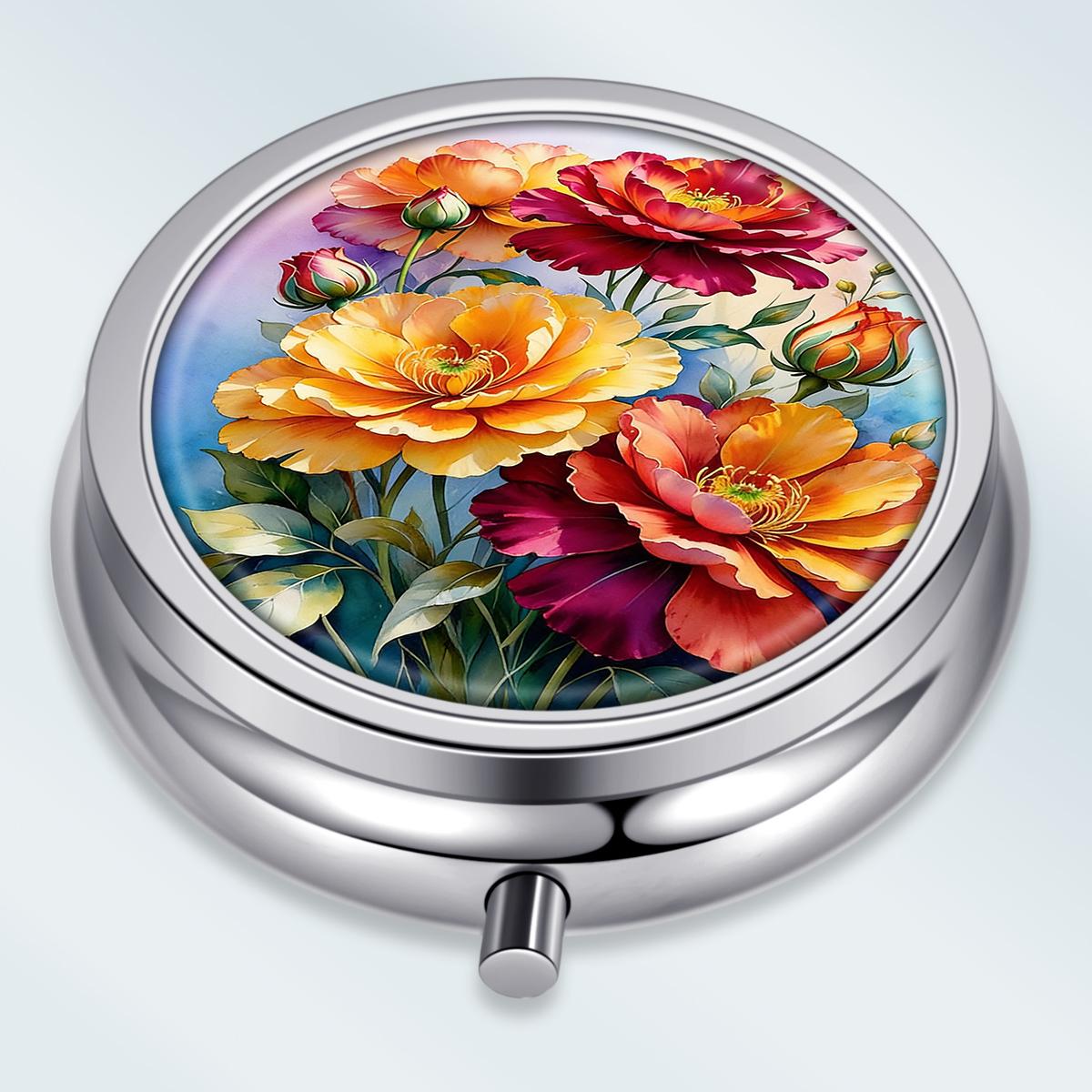 Portable Pill Box with 3 Compartments, Mini Metal Medicine Organizer Case, Cute Printed Pill Container for Vitamins, Pills, Jewelry, Travel, Daily Use разноцветный
Portable Pill Box with 3 Compartments, Mini Metal Medicine Organizer Case, Cute Printed Pill Container for Vitamins, Pills, Jewelry, Travel, Daily Use разноцветный