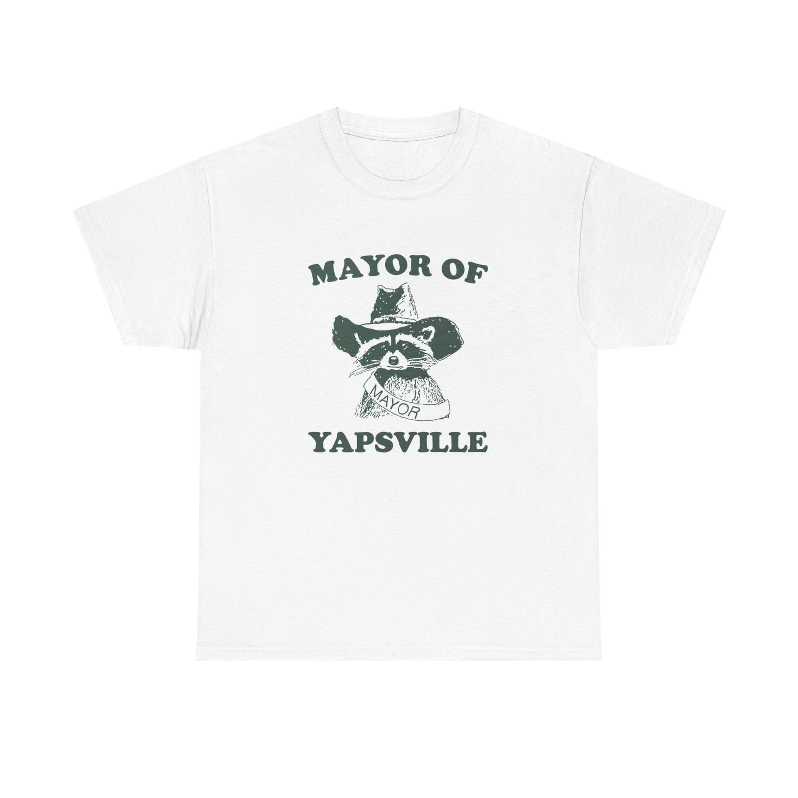 Mayor Of Yapsville Funny Graphic T Shirt Mens Womens Tees Top Unisex Heavy Cotton Tee 4XL
Mayor Of Yapsville Funny Graphic T Shirt Mens Womens Tees Top Unisex Heavy Cotton Tee 4XL