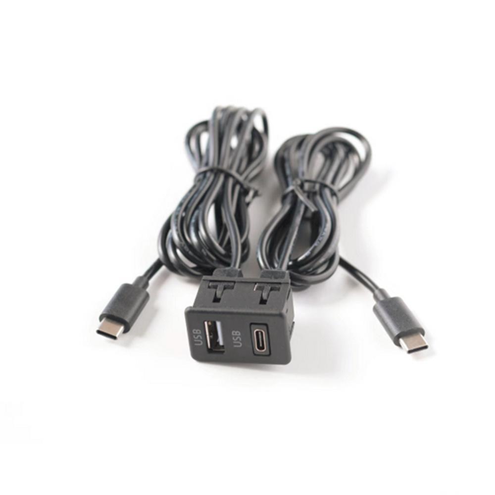 Car Dual Type-C to USB+TYPE-C Port Panel Interface Extension Cable Adapter Panel
Car Dual Type-C to USB+TYPE-C Port Panel Interface Extension Cable Adapter Panel