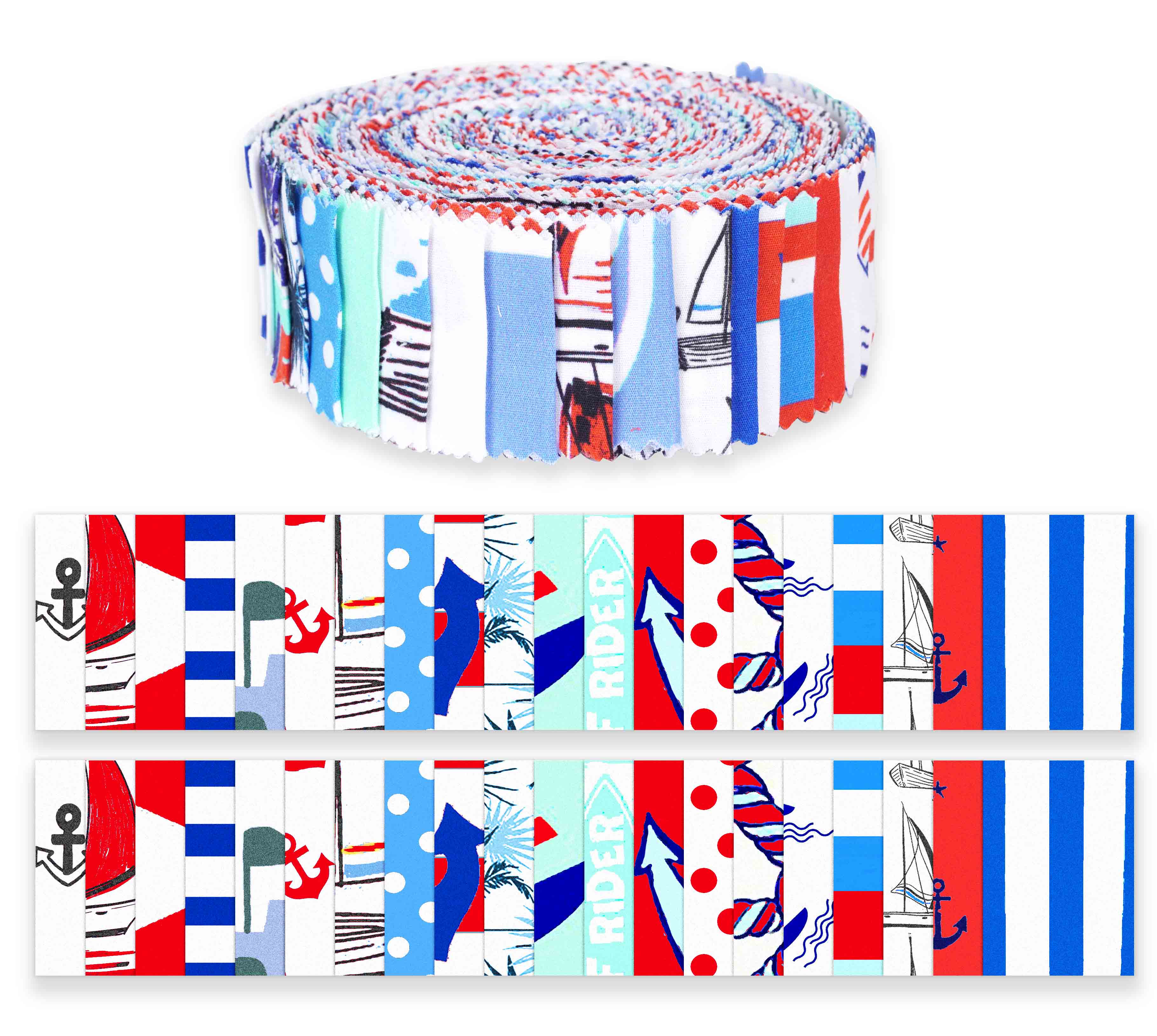 Soimoi 40Pcs Nautical Print Cotton Precut Fabrics For Quilting Craft Strips 2.5 inches Jelly Roll - White & 1.5x42 inches білий
Soimoi 40Pcs Nautical Print Cotton Precut Fabrics For Quilting Craft Strips 2.5 inches Jelly Roll - White & 1.5x42 inches білий