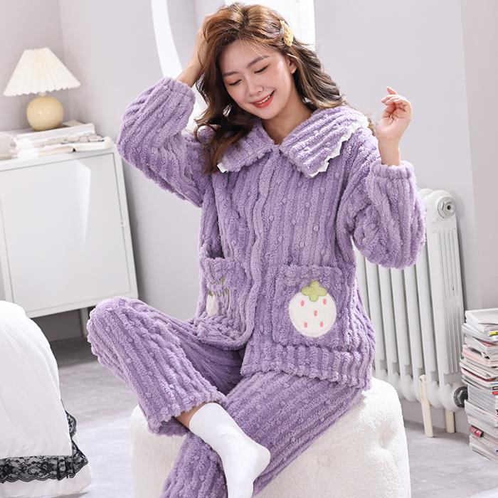 Фланелевая женская пижама, новая осенне-зимняя теплая утолщенная коралловая бархатная пижама с длинными рукавами и рисунком, домашняя пижама для женщин 2XL
Фланелевая женская пижама, новая осенне-зимняя теплая утолщенная коралловая бархатная пижама с длинными рукавами и рисунком, домашняя пижама для женщин 2XL