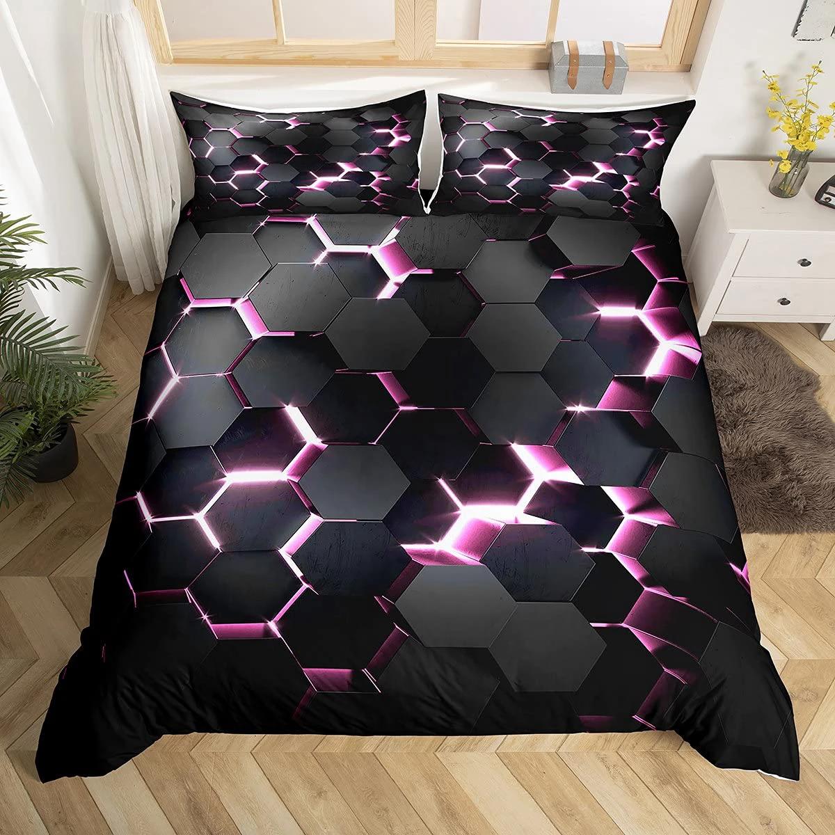 Комплект пододеяльников Honeycomb Queen Size с геометрическим узором и шестиугольной тематикой с розовыми и синими неоновыми огнями, шикарный чехол для мальчика, подростка, мужчины EU single(135x200cm)
Комплект пододеяльников Honeycomb Queen Size с геометрическим узором и шестиугольной тематикой с розовыми и синими неоновыми огнями, шикарный чехол для мальчика, подростка, мужчины EU single(135x200cm)