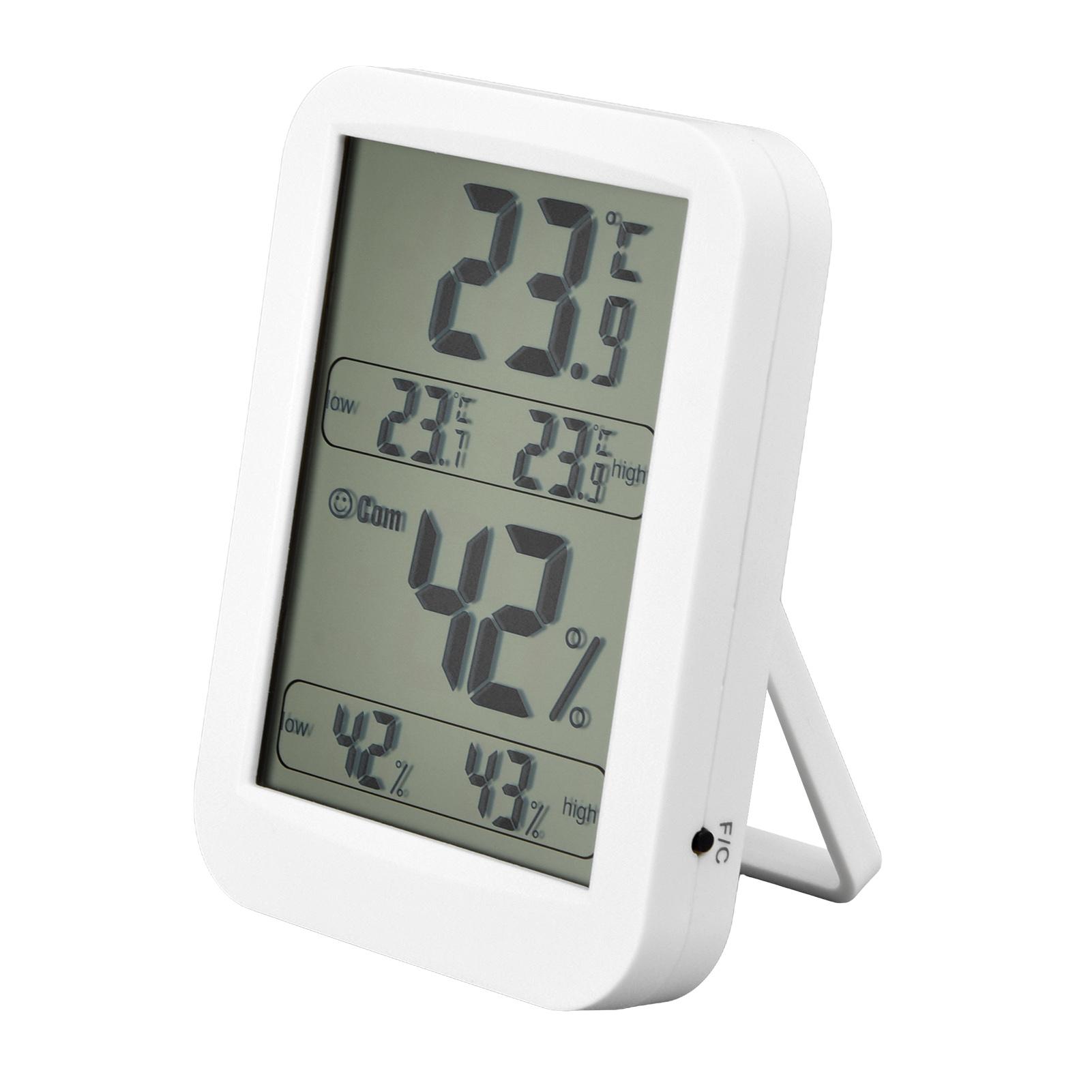 Thermometer Hygrometer Accurate Large LCD Display Temp Humidity Meter for Reptiles Terrarium
Thermometer Hygrometer Accurate Large LCD Display Temp Humidity Meter for Reptiles Terrarium